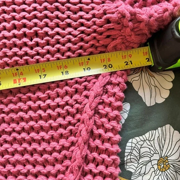 Free People My Only Sunshine Chunky Knit Sweater XS Pink - Picture 6 of 8